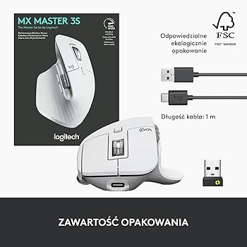 Logitech MX Master 3S - ergonomiczna mysz bezprzewodowa z